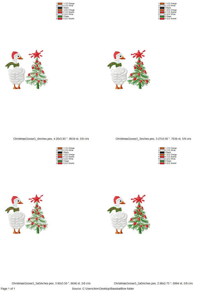 Fringed Christmas Goose Duck