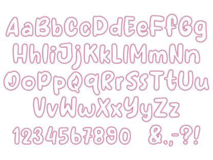 Baby Applique Font