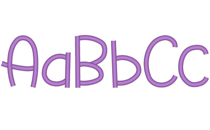 Baby Satin Stitch Fancy Font