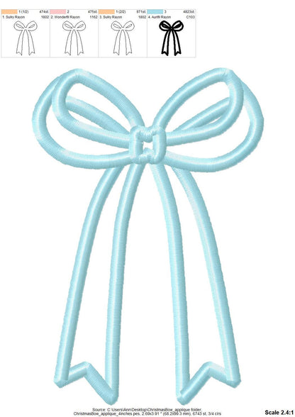 Classic Side Seam Bow Applique