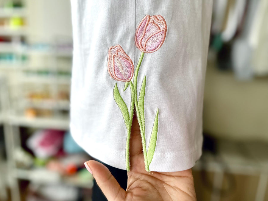 Tulip Flower Split Side Seam Cutout
