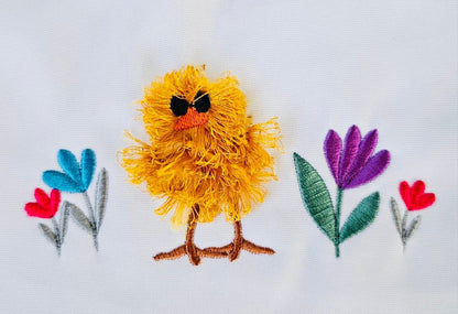 Floral Border Fringed Chick