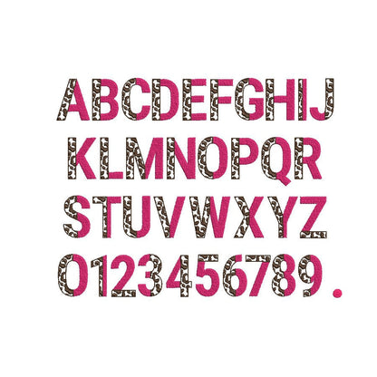 Duotone Split Patterned Font Set of 2