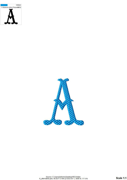 Fishtail Floral And Plain Font Set