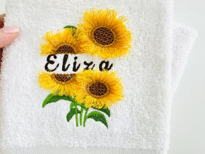 Split Sunflower and mini Font SET Fringed Fluffy Fringe Flower machine