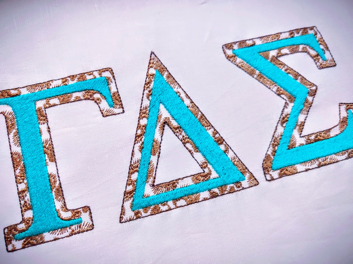 Leopard Spots Outline Sororities Greek Font