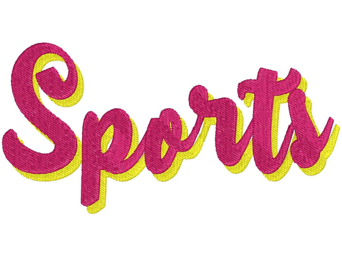 Adeline Script Shadow Font Fill Stitch