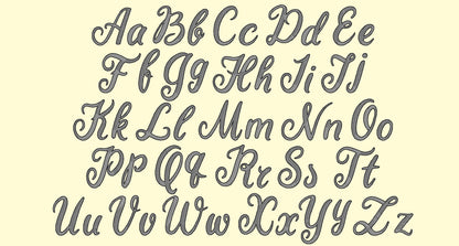 Handwritten Font with Outline Becky