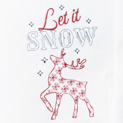 Let It Snow Saying with Deer