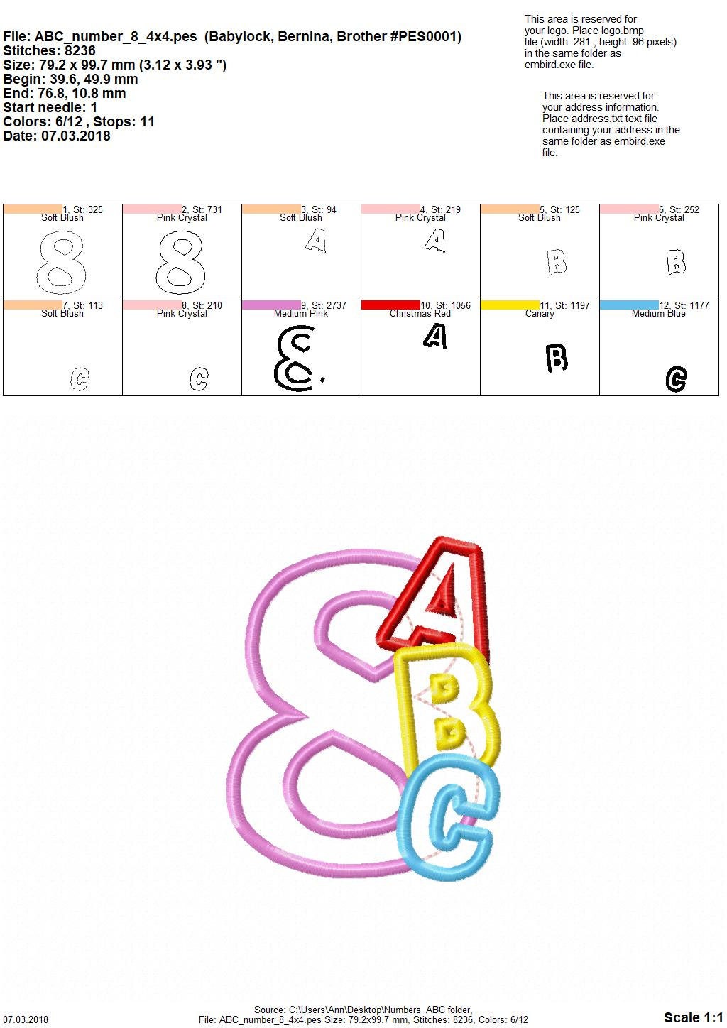 ABC School Birthday Numbers