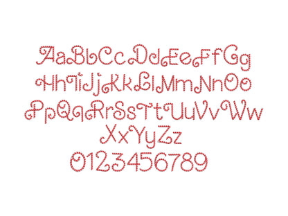 Classic 2-Color Candy Cane Font