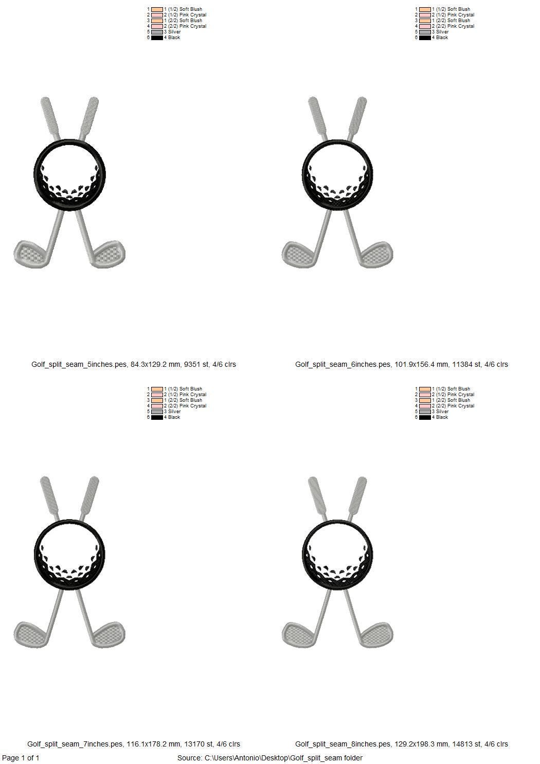 Sports Golf Clubs And Ball