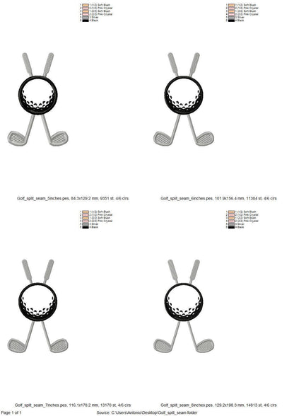 Sports Golf Clubs And Ball