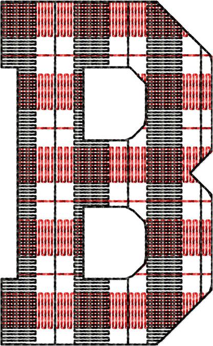 Buffalo Plaid Gingham Patterned Sport Font