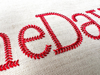 Baseball Stitch Block Varsity Font