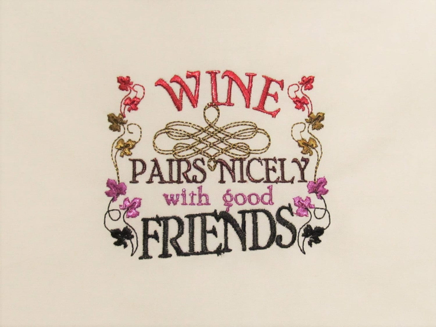 Wine And Friends Quote Set