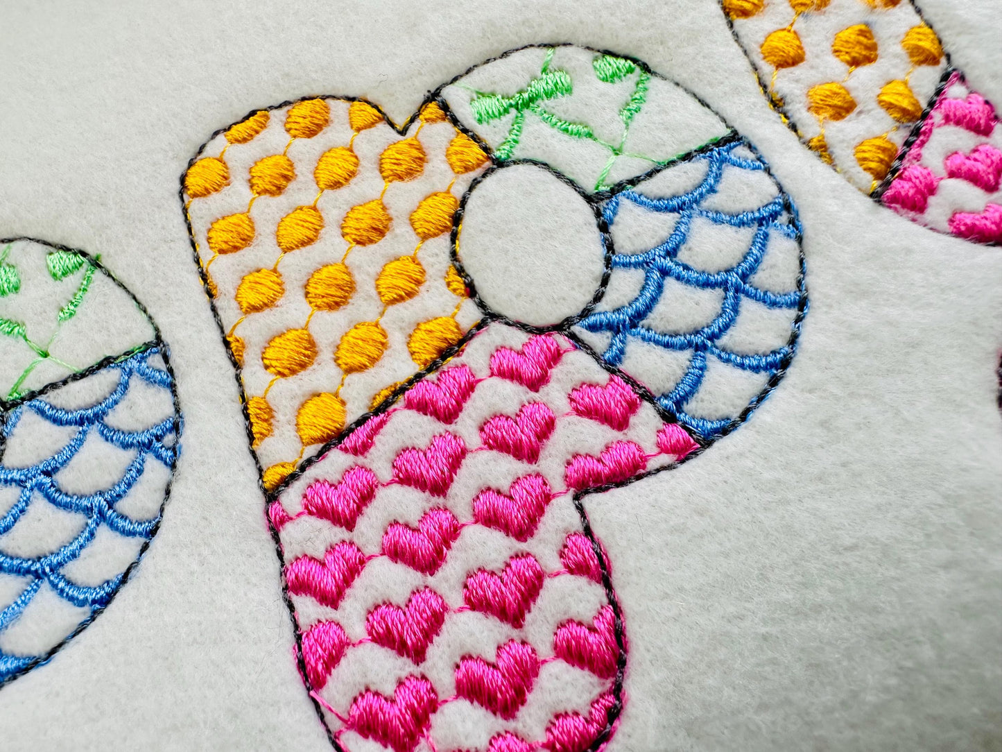 Patchwork Patterned Awesome Font