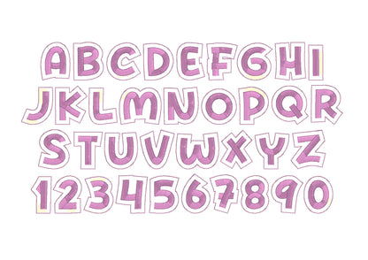 Glitter HTV Vinyl Sparkle Font
