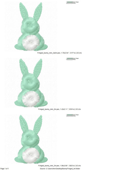 Mini Fringed Easter Bunny