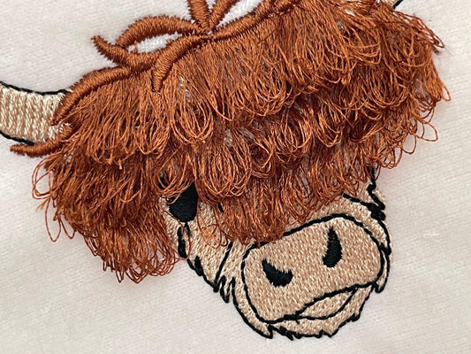 Fringed Highland Cow Scottish Breed