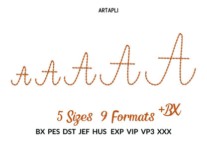 Sweetcake Script Font Hand Stitch Effect