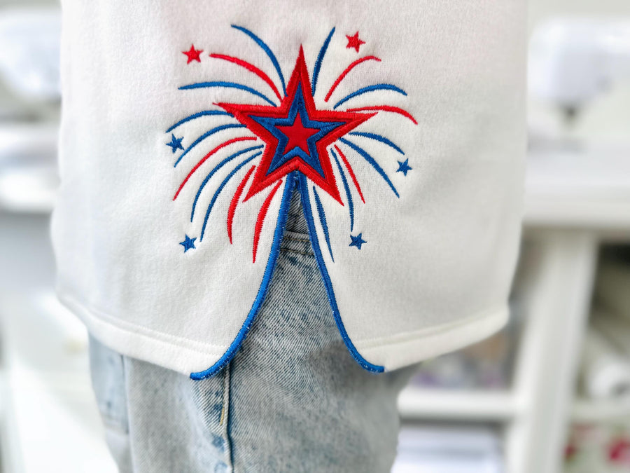 Fireworks Star Split Side Seam
