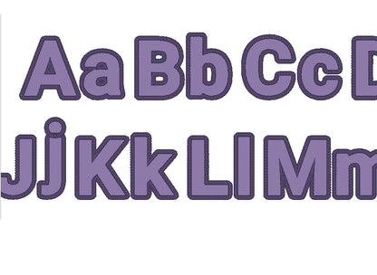 Block Type Font Applique