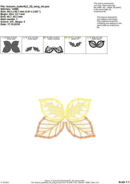 Fall Leaf Butterfly FSL