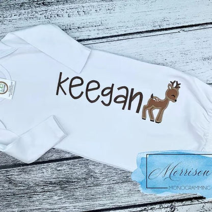 Little Deer Fawn Baby Applique