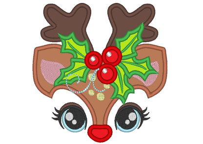 Little Reindeer Holly Flower Crown