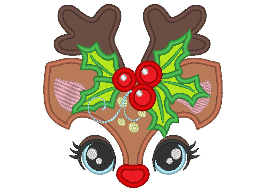 Little Reindeer Holly Flower Crown