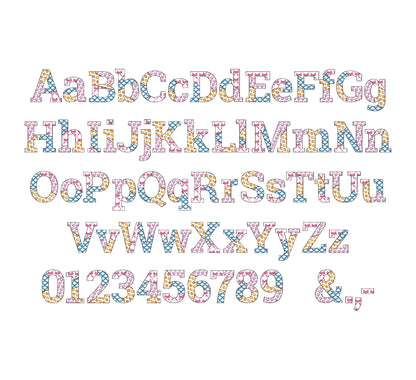 Patchwork Patterned Block Font