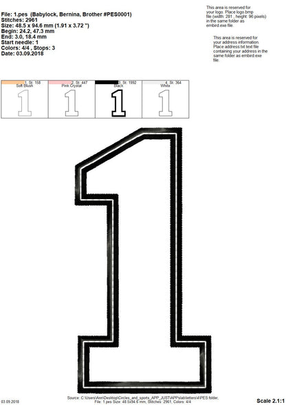 Athletic Collegiate Sport Font Applique