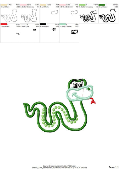 Snakes Set Of 2 Single Snake