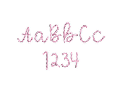 Sports Baseball Stitch Mini Font