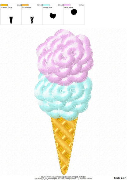 Fringed Ice Cream Cone