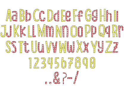 Playful Kids Checkered Plaid Font