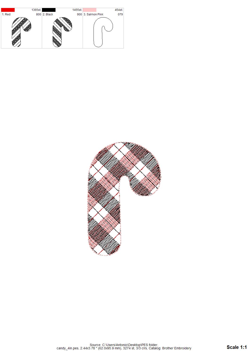 Plaid Christmas Tree Ornament Set