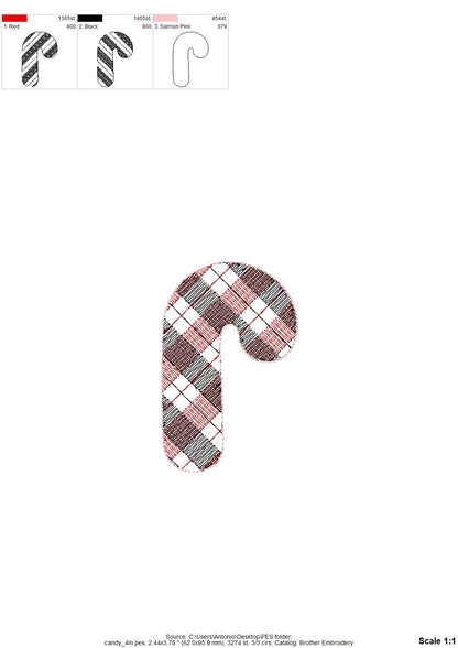Plaid Christmas Tree Ornament Set