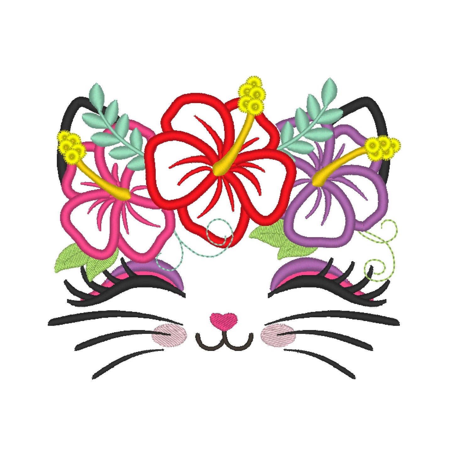 Floral Kitty Cat