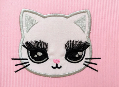 Fringed Eyelashes Kitty Cat