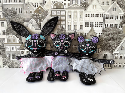 Sugar Skull Calavera Pretty Kitty Cat