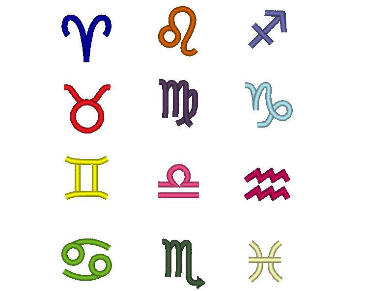 12 Signs of the Zodiac