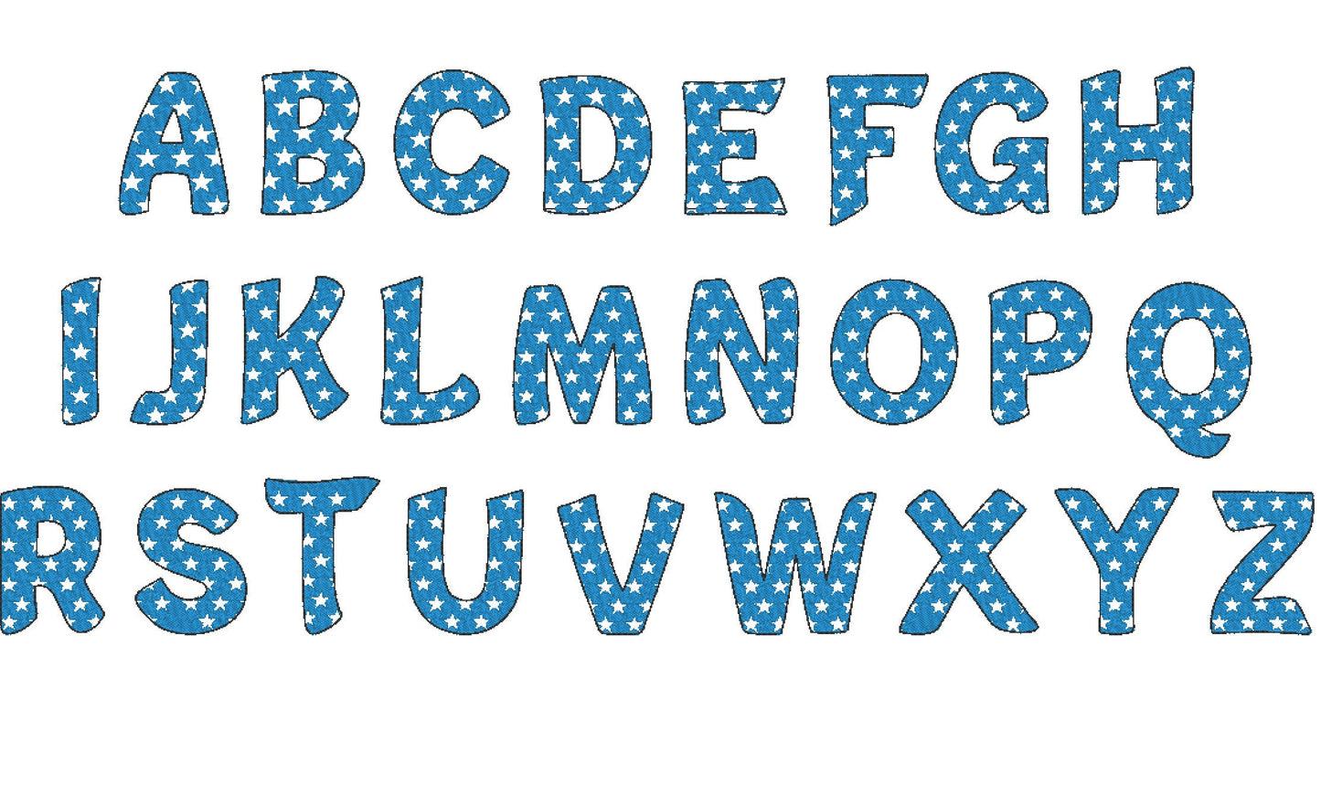 Patriotic 4th of July Stars and Stripes Font