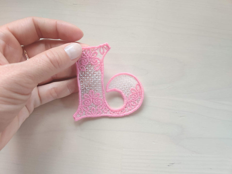 Delicate Lace Split Monogram Font FSL