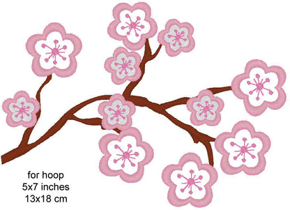 Cherry Blossom use everywhere machine embroidery designs Applique and