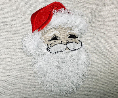Fringed Christmas Santa Face