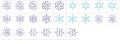 Snowflake in Assorted Sizes Set of 6