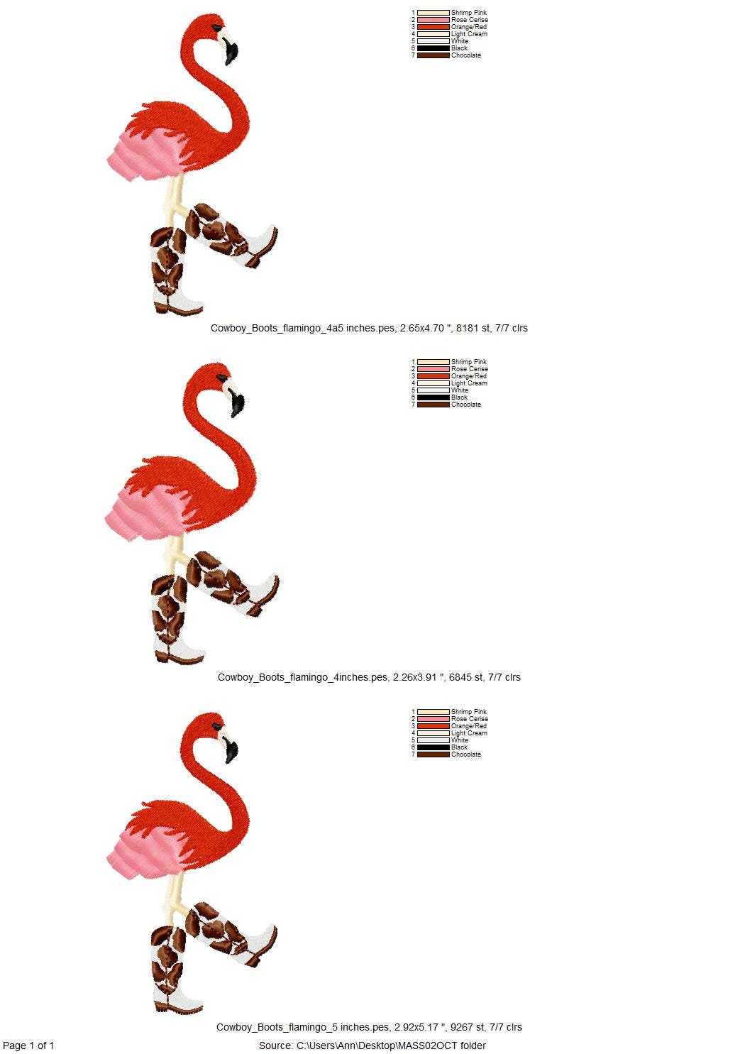 Fringed Flamingo Cowboy