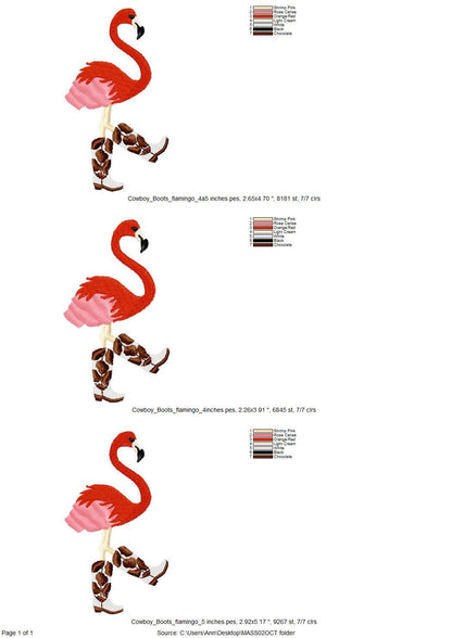 Fringed Flamingo Cowboy